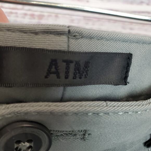 ATM Anthony Thomas Melillo Gray Moto Utility Pants Gorpcore Cargo Stretch Size 4 - Picture 4 of 10
